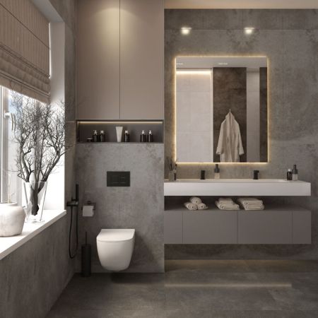 Унитаз подвесной Maretti Eleganza безободковый с микролифтом, EN10PBM10-844, белый, артикул EN10PBM10-844