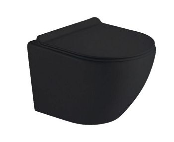 Унитаз Timo Kulo TK-403 MB подвесной Черный матовый с сиденьем Микролифт