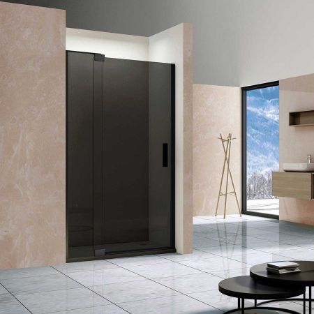 Душевая дверь Extra VDP-1E8090CGB, 800/900, черный, стекло тонированное, артикул VDP-1E8090CGB
