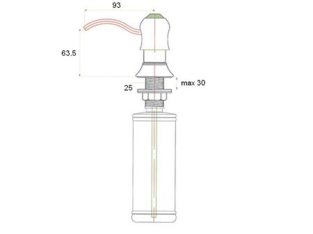 Дозатор для жидкого мыла ZorG ZR-26 BR Бронза