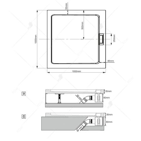 Сифон для душевых поддонов RGW Q10-C (хром), артикул 03241100-10