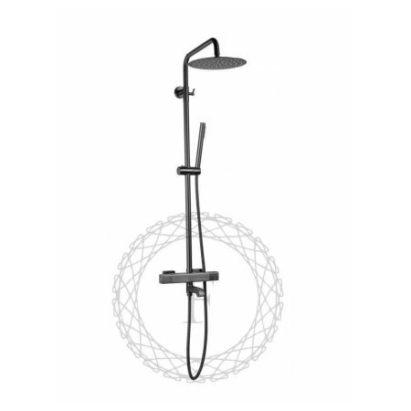 Душевая система с термостатом FILARETE FL2050BG, графит