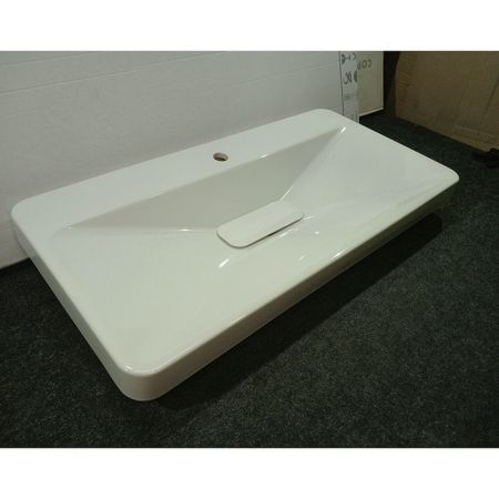 TOTO SG Раковина полувстраиваемая 900х470х65мм,, с 1 отв.под смеситель, без перелива, CeFiONtect, цвет: белый