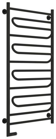 Полотенцесушитель электрический "ЭЛЕГИЯ 2.0" 1200х600 / МЭМ левый (Матовый черный), артикул 31-5218-1260