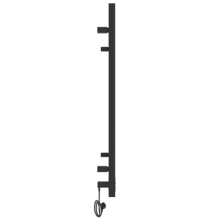 Полотенцесушитель электро "Астор ЧКЧ9 350х700", черный муар, левый