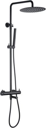 Душевая стойка Allen Brau Priority 5.31A10-31 черный матовый, артикул 5.31A10-31