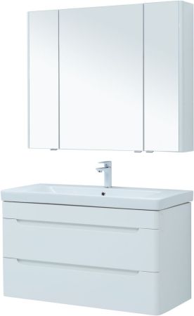 Мебель для ванной Aquanet София 105 белый глянец (2 ящика), артикул 00274193