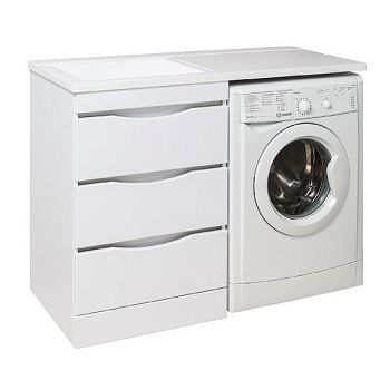 Тумба Runo Орион 60 под умывальник 00-00001024, 00-00001025 (Гамма 120 лайт левое/правое крыло) (УТ000003442)