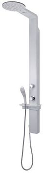 Gedy G-WELLNESS 01, многофункциональная душевая панель с термостатом, цвет белый матовый