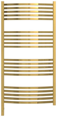 Полотенцесушитель, Сунержа, Аркус 3.0, электрический, ширина, мм-630, глубина, мм-115, высота, мм-1320, межосевое расстояние-600, подключение-нижнее слева, электрокомплект-МЭМ, мощность, Вт-300, материал-нержавеющая сталь, цвет-золото, артикул 03-5704-1260