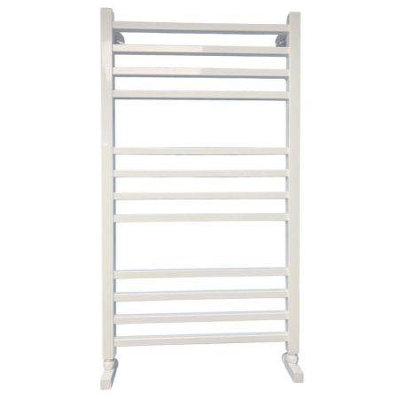 Водяной полотенцесушитель Ника Modern ЛМ 5 100x50 Белый 12 перекладин, артикул ЛМ 5 100/50 белый с вентилями
