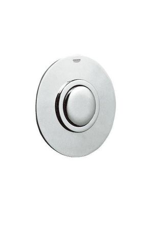 Панель смыва для унитаза GROHE Skate с пневматическим управлением (1 режим смыва), хром (43977000), артикул 43977000