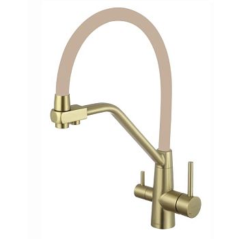 Смеситель для кухни с подключением к фильтру Fmark FS0662-C12, бронза