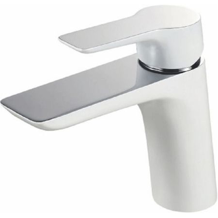 Смеситель для раковины Orans OLS-K1078 Серебристый хром Белый глянец, артикул OLS-K1078