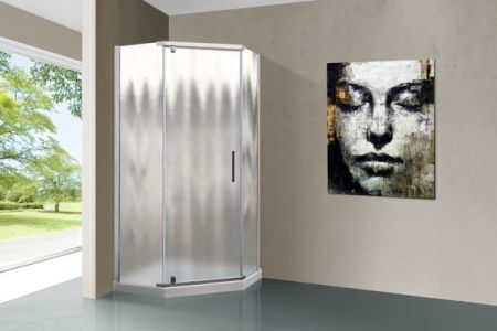 Душевой уголок Vincea Stresa 90x90 VSP-1S900CH профиль Хром стекло шиншилла, артикул VSP-1S900CH