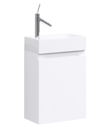 "Леон-МР" тумба под умывальник подвесная, цвет белый Ln-MP.01.04/W, ТМ «AQWELLA», артикул Ln-MP.01.04/W
