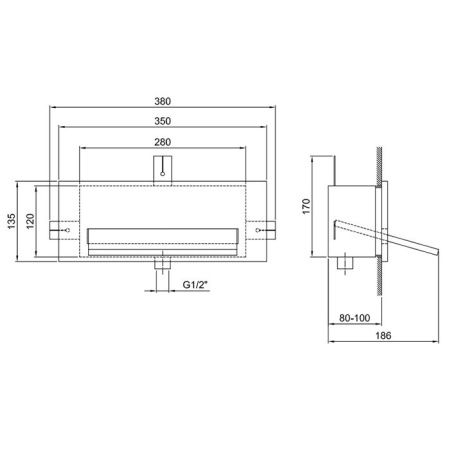 Внутренняя часть излива, Fantini, Ala