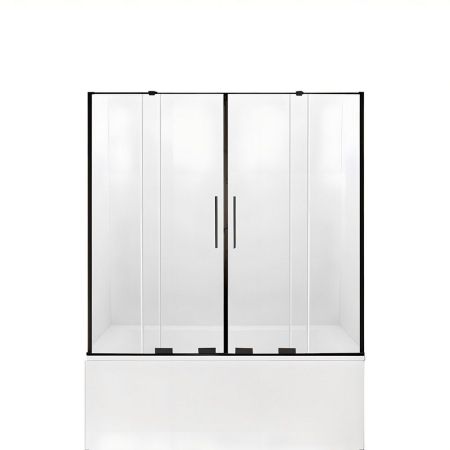 Шторка для ванны NEW TRENDY SMART BLACK 180 см EXK-4212 (черный), артикул EXK-4212