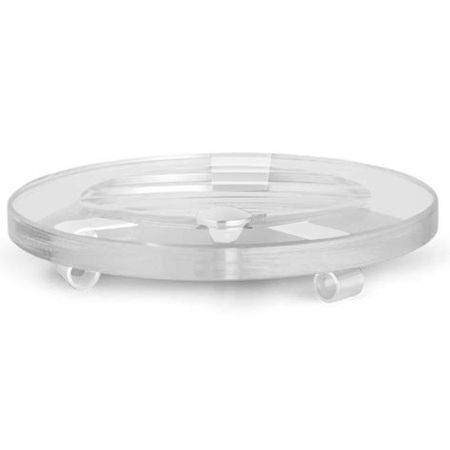 Bertocci Cinquecento Мыльница настольная, цвет: прозрачное стекло/белый матовый, артикул 110 0531 0200