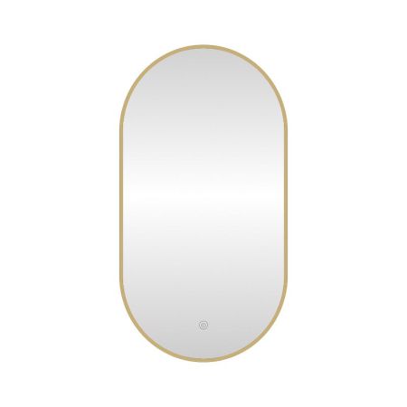 Зеркало с подсветкой LED Fixsen FX-3100G овальное 50х100 см, золотой сатин, артикул FX-3100G