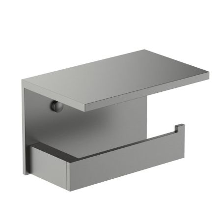 Бумагодержатель с полкой для телефона Timo Petruma черное золото (15243/18), артикул 15243/18