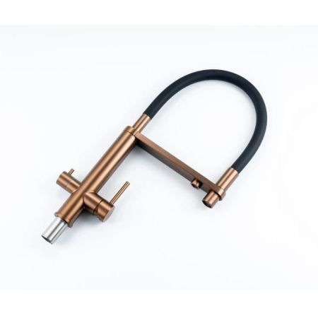 Смеситель для кухни с подключением фильтра Knotlor SS-15/RB, бронза, артикул SS-15/RB