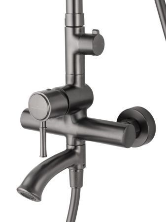 Душевая система WONZON & WOGHAND TOR, Темный графит (WW-88047073-BGM), артикул WW-88047073-BGM