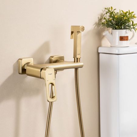 Гигиенический душ со смесителем Raglo R51.51.03, сатин золотой