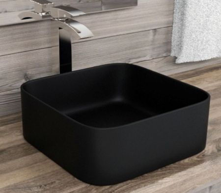 Раковина накладная "ERCINA" (matt black)