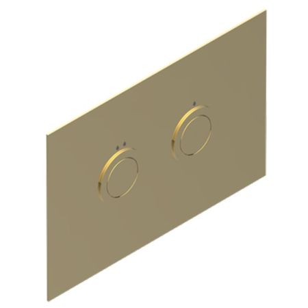 THG Клавиша смыва для унитаза двойная, для инсталляций TECE, цвет Soft matt gold, артикул G00-F31-219TC