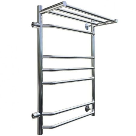 Водяной полотенцесушитель Тругор Браво 3 П ПМ L 80x40 с полкой Хром, артикул Браво3/ПМ508040Плев