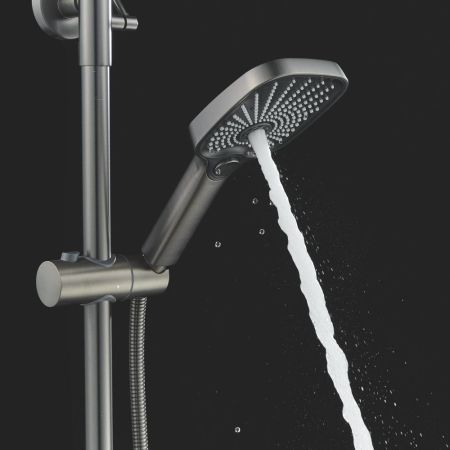 Душевая система Shevanik S6236T, оружейная сталь, артикул S6236T