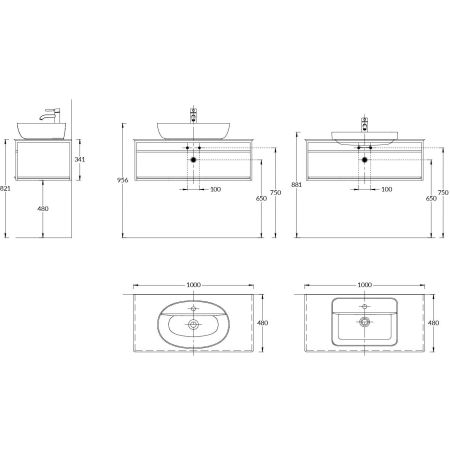 Металлическая структура PLAZA Next подвесная 100, черная матовая, артикул PL.N.100.02\BLK.M