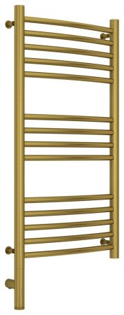 Полотенцесушитель электрический "БОГЕМА 3.0" 800х400 / МЭМ левый (Состаренная латунь)
