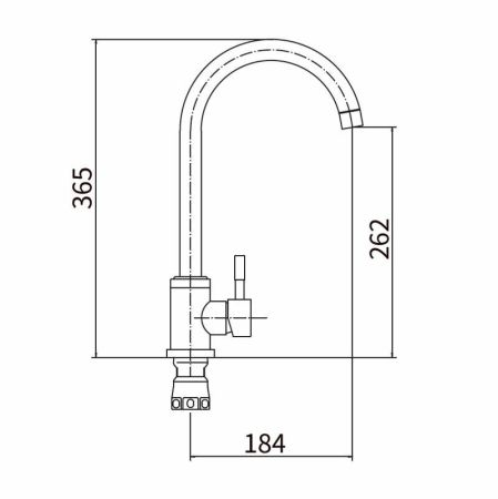 Смеситель для кухни FASHUN A54009-A, сатин
