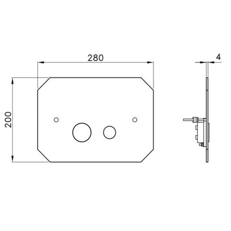 Stella Completamenti Кнопка смыва, совместим с системами Geberit Sigma UP320 и UP720, цвет хром, артикул FI 09500 CR00