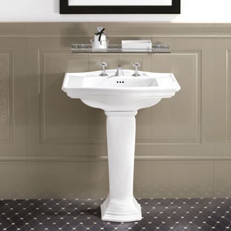 Devon Westminster Пьедестал для раковины, цвет: белый
