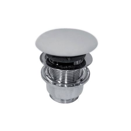 Донный клапан, Globo, для раковин, нажимной (Push-Open), форма крышки-круглая, материал крышки-керамика, цвет-белый матовый, артикул FI012BO