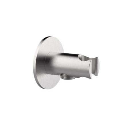 ALMAR Вывод из стены с держателем для душевой лейки, цвет нержавеющая сталь брашированная AISI 316, артикул E095032.316