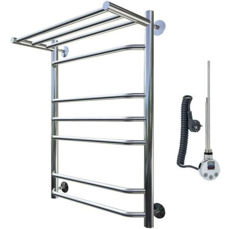 Электрический полотенцесушитель Тругор Браво 3 П элТЭН 80x50 с полкой Хром