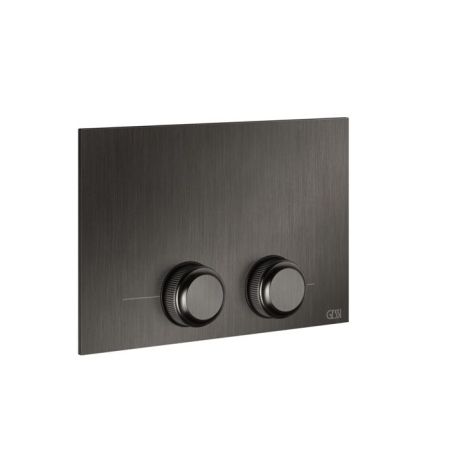 GESSI VENTI20 Клавиша смыва для унитаза двойная, для инсталляций TECE, цвет Black Metal Brushed PVD, артикул 54657#707