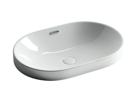 Умывальник овальный встраиваемый сверху в столешницу Element 600*400*195мм CN5020, артикул CN5020