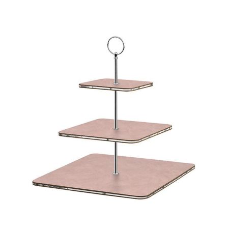 ADJ Сервировочная стойка, 30x30xH35 см.,ручка Круглая, цвет: пепельная роза, фурнитура хром, артикул 0092C.07.CR