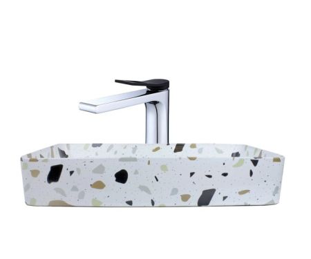 Комплект Bronze de Luxe: раковина Терраццо 1061TR со смесителем Element EL21CB, артикул СЕТ2