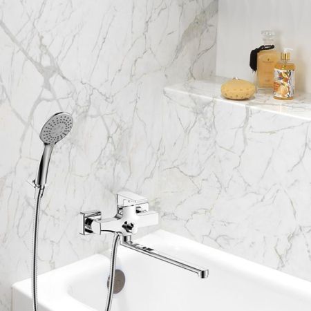 Смеситель для ванны WesnaArt BRIZ BRI20-320, хром, артикул BRI20-320