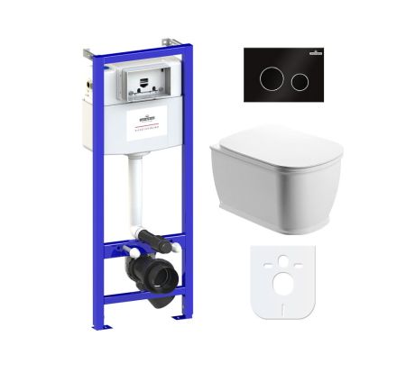 Комплект 6 в 1 Lavinia Boho Bell Pro Rimless 77040044, премиум с пластиковой клавишей, артикул 77040044