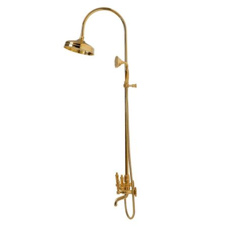 Душевая стойка со смесителем для ванны, верхнего и ручного душа CEZARES FIRST-CVD, артикул FIRST-CVD-01-M