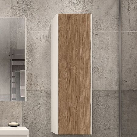 Шкаф-пенал Velvex Klaufs 30 ppKLA.110-617.216 подвесной Белый+дерево, артикул ppKLA.110-617.216