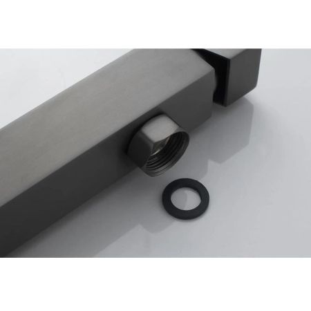 Душевая система Knotlor KN-23/GM, вороненая сталь, артикул KN-23/GM