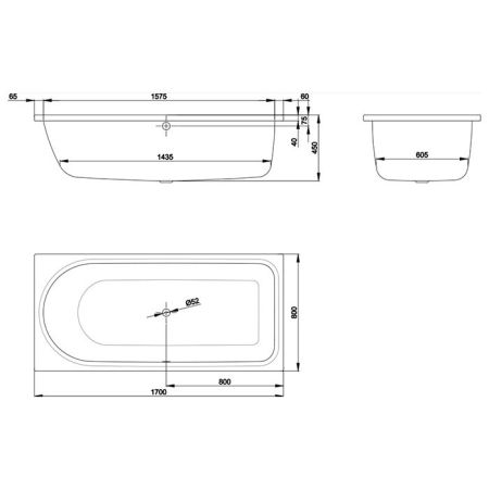 Опора для ванны, Bette, универсальная, комплект-2 штуки, артикул B23-1500